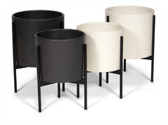Case Study Cylinder Plant Pot with Metal Stand by Modernica